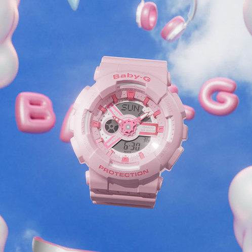 卡西欧手表 BABY-G  Y2K多彩可爱 时尚防水防震运动女表BA-110YK
