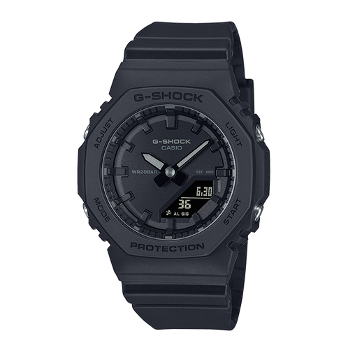 卡西欧手表 G-SHOCK  全黑色 防水防震时尚运动女表GMA-P2100BB/GMD-S5610BB