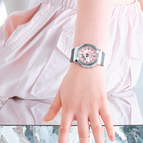 卡西欧手表 G-SHOCK  金属彩色表盘 防水防震运动表款GM-S2110