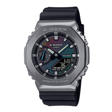 卡西欧手表 G-SHOCK 彩虹砖块系列 防水防震运动表款DW-5600RW/GA-2100RW/GM-5600RW/GM-2100RW/GM-5600BRW/GM-2100BRW