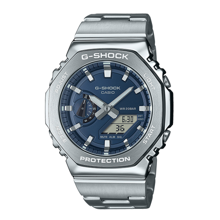 卡西欧手表 G-SHOCK 八边形表框设计 金属表头 防水防震时尚运动GM-2110D