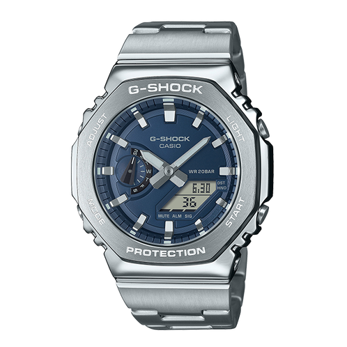 卡西欧手表 G-SHOCK  八边形表框设计 金属表头 防水防震时尚运动GM-2110D