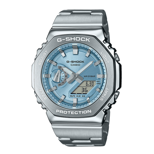 卡西欧手表 G-SHOCK  八边形表框设计 金属表头 防水防震时尚运动GM-2110D