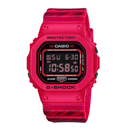 卡西欧手表 G-SHOCK JAHAN龙年生肖联名款 特殊包装防水防震表款DW-5600JAH24-4DR