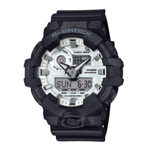 卡西欧手表 G-SHOCK  BLACK AND BRILLIANT WHITE系列 防震防水潮流表款GA-100WD/GA-2100WD/GA-700WD