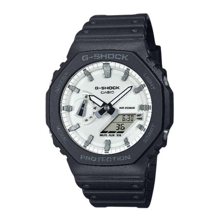 卡西欧手表 G-SHOCK BLACK AND BRILLIANT WHITE系列 防震防水潮流表款GA-100WD/GA-110WD/GA-2100WD/GA-700WD