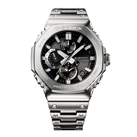 卡西欧手表 G-SHOCK 全金属指针八角 防水防震蓝牙连接表款GMC-B2100