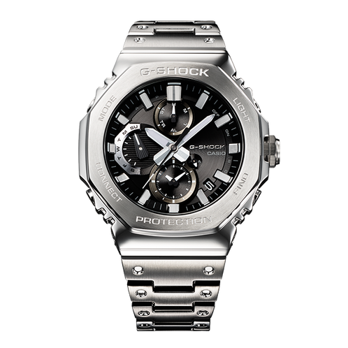 卡西欧手表 G-SHOCK  全金属指针八角 防水防震蓝牙连接表款GMC-B2100