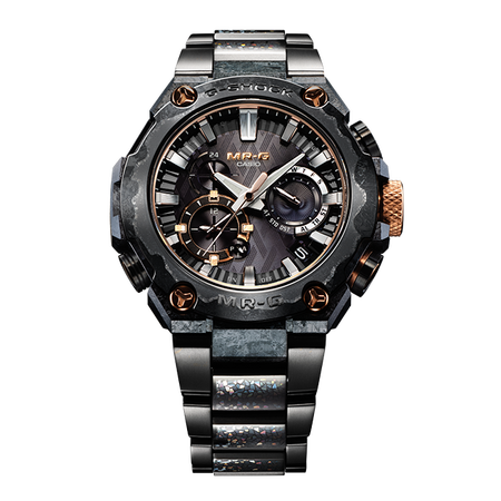 卡西欧手表 G-SHOCK MR-G系列 “燦”山形工厂高端生产线 工匠技艺 防水防震六局电波蓝牙连接太阳能动力男表MRG-B2000JS-1ADR