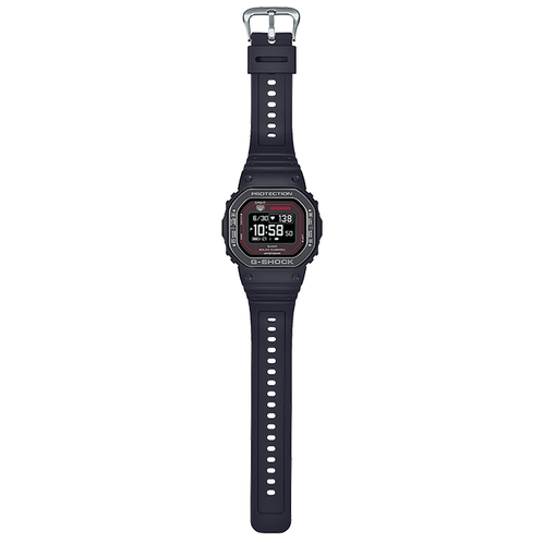 卡西欧手表 G-SHOCK  心率血氧测量计步功能 防水防震太阳能动力运动表款DW-H5600MB-1A4PR