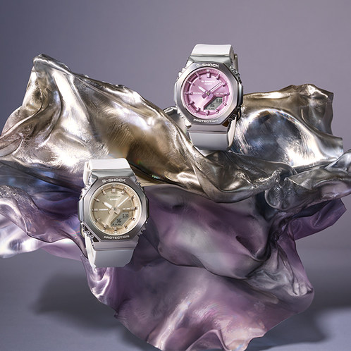 卡西欧手表 G-SHOCK  金属表壳 时尚防水防震运动表款GM-S2110