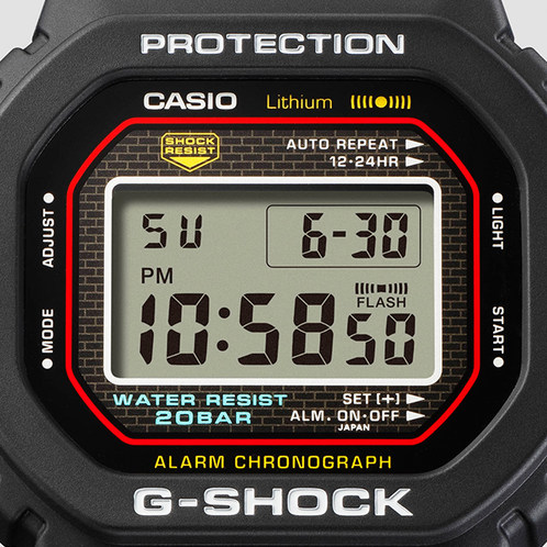 卡西欧手表 G-SHOCK  初代原点复刻 时尚潮流防水防震表款DW-5000R-1APR