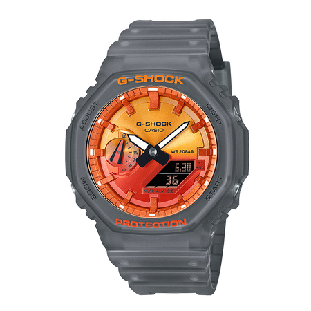 卡西欧手表 G-SHOCK THE FLAME INSIDE主题系列 防水防震时尚手表GA-2100FL/GA-100FL/GA-2100FLS