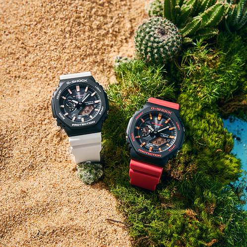 卡西欧手表 G-SHOCK  达尔文主题系列 防水防震时尚手表GA-B2100CD