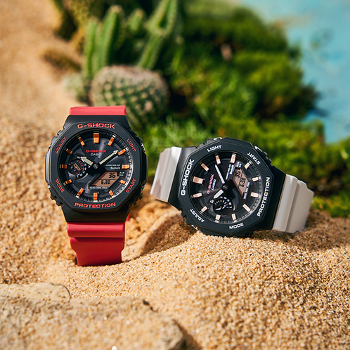 卡西欧手表 G-SHOCK  达尔文主题系列 防水防震时尚手表GA-B2100CD