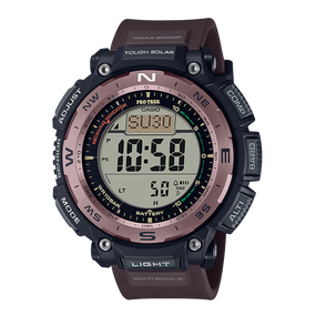 卡西欧手表 PRO TREK 专业登山防水六局电波太阳能动力运动男表PRW-3400