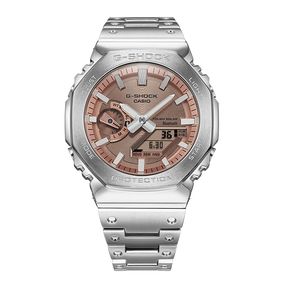 卡西欧手表 G-SHOCK 全金属系列 防水防震蓝牙连接运动表款GM-B2100AD-5ADRU