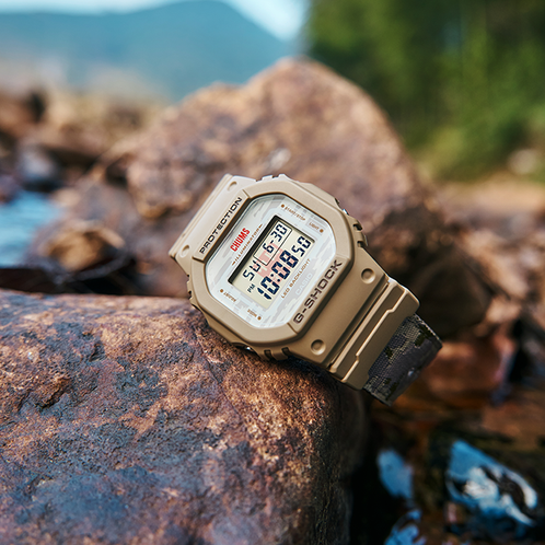 卡西欧手表 G-SHOCK  李宁 x CHUMS 游山玩水联名款 特殊包装防水防震表款DW-5600LICH25-5PFL