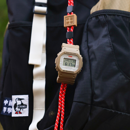 卡西欧手表 G-SHOCK  李宁 x CHUMS 游山玩水联名款 特殊包装防水防震表款DW-5600LICH25-5PFL