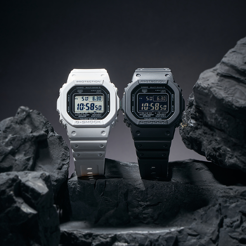 卡西欧手表 G-SHOCK  黑白方块造型 时尚潮流防水防震表款GW-5000HS
