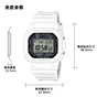 卡西欧手表 G-SHOCK  黑白方块造型 时尚潮流防水防震表款GW-5000HS