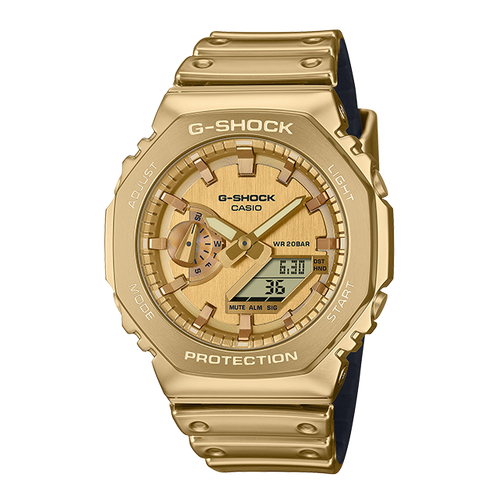 卡西欧手表 G-SHOCK  鎏光系列 时尚防水防震运动表款GM-5600YMG/GM-2100YM