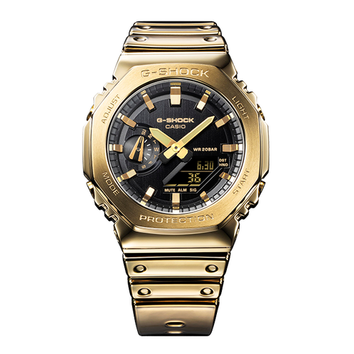 卡西欧手表 G-SHOCK  鎏光系列 时尚防水防震运动表款GM-5600YMG/GM-2100YM