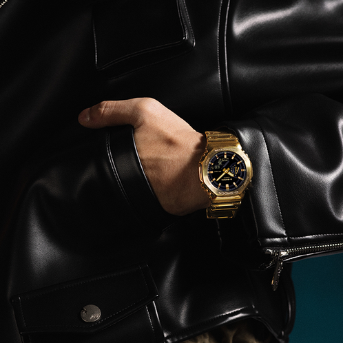 卡西欧手表 G-SHOCK  鎏光系列 时尚防水防震运动表款GM-5600YMG/GM-2100YM