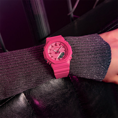 卡西欧手表 G-SHOCK  POWER PINK系列时尚潮流运动女表GMA-P2100PP/GMD-S5610PP/GMA-S140PP