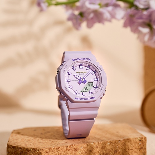 卡西欧手表 G-SHOCK  38国际妇女节 八角形边框设计 防水防震表款GMA-P2125W-6APR