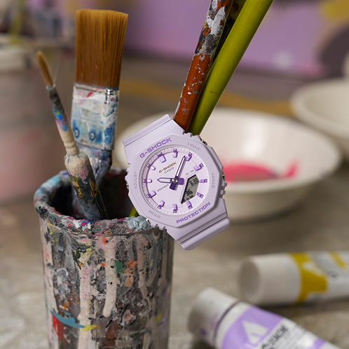 卡西欧手表 G-SHOCK  38国际妇女节 八角形边框设计 防水防震表款GMA-P2125W-6APR