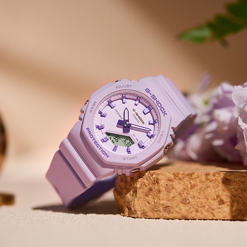 卡西欧手表 G-SHOCK  38国际妇女节 八角形边框设计 防水防震表款GMA-P2125W-6APR