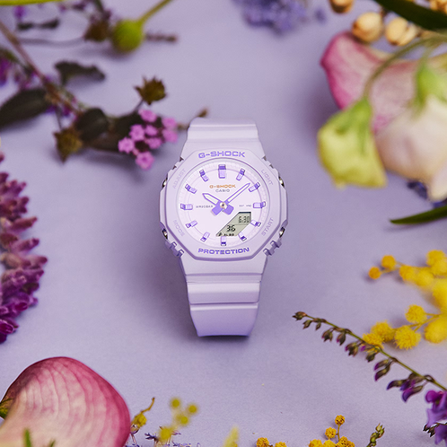 卡西欧手表 G-SHOCK  38国际妇女节 八角形边框设计 防水防震表款GMA-P2125W-6APR
