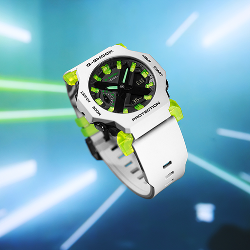 卡西欧手表 G-SHOCK  全新配色 简约设计 防水防震运动表款GA-2300MW-8APR