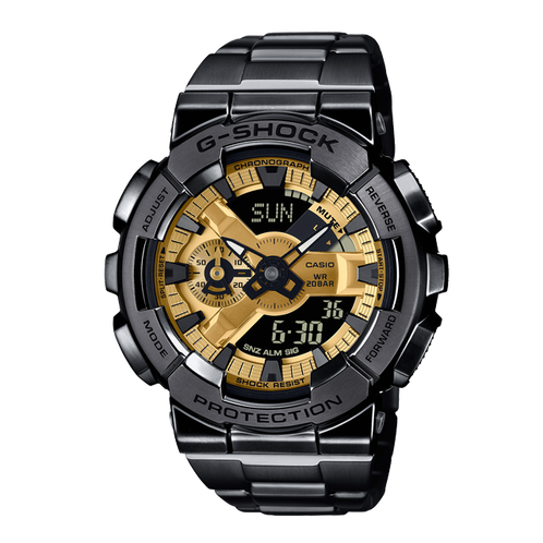 卡西欧手表 G-SHOCK  金属表壳 防水防震时尚运动男表GM-110