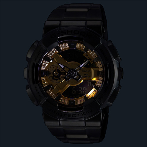 卡西欧手表 G-SHOCK  金属表壳 防水防震时尚运动男表GM-110