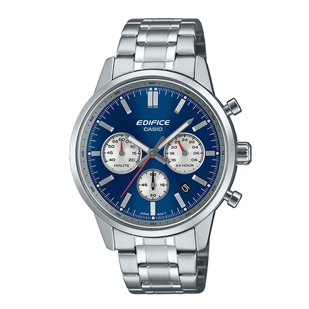 卡西欧手表 EDIFICE 艾迪斐斯 复古球面表盘 防水男表EFR-575D