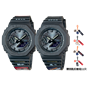 卡西欧手表 G-SHOCK  排球少年套组 特殊包装礼盒 防水防震时尚手表GA-B2100-1A1PRPQ
