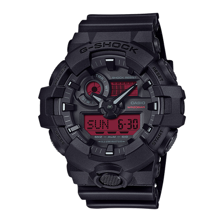 卡西欧手表 G-SHOCK 【新品】BLACK AND BOLD RED系列  防水防震时尚表款DW-5600BBR/GA-700BBR/GA-B2100BBR