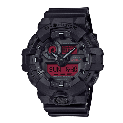 卡西欧手表 G-SHOCK  【新品】BLACK AND BOLD RED系列  防水防震时尚表款DW-5600BBR/GA-700BBR/GA-B2100BBR