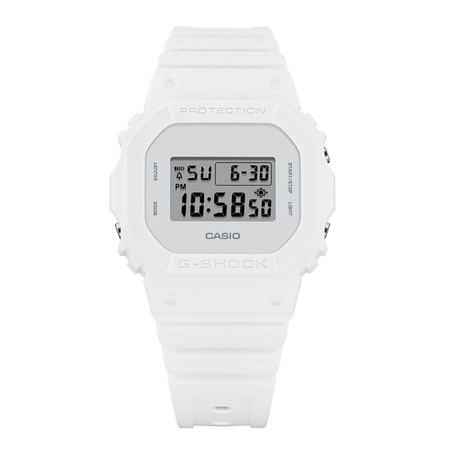 卡西欧手表 G-SHOCK 【新品】WHITE ON WHITE 时尚潮流 防水防震运动表款DW-5600WW-7PR