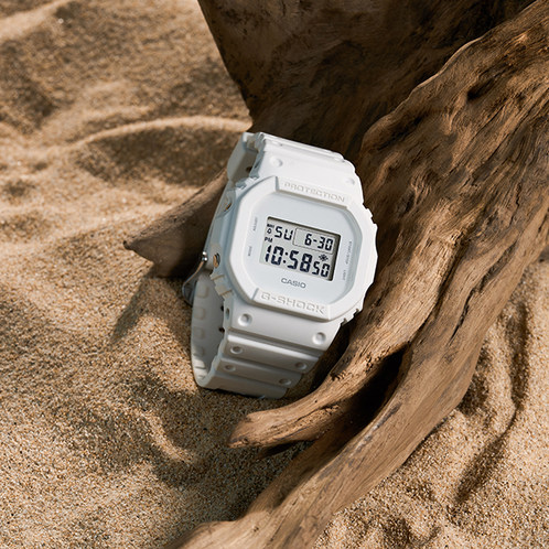 卡西欧手表 G-SHOCK  【新品】WHITE ON WHITE 时尚潮流 防水防震运动表款DW-5600WW-7PR