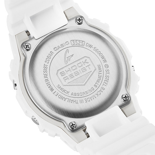 卡西欧手表 G-SHOCK  【新品】WHITE ON WHITE 时尚潮流 防水防震运动表款DW-5600WW-7PR