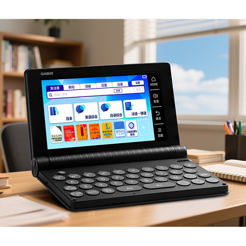 卡西欧电子教育 多语旗舰  【新品】英日法德汉辞典、多国语学习E-S800DB