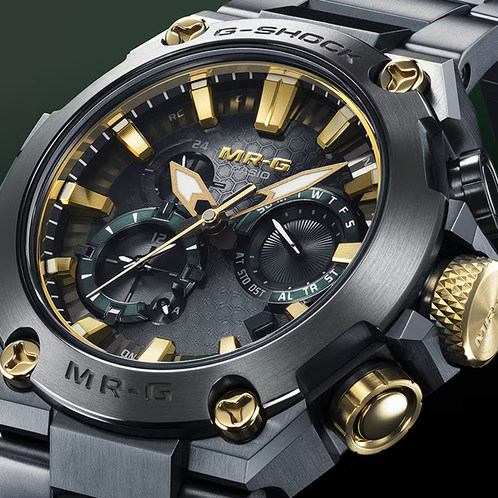 卡西欧手表 G-SHOCK  【新品】MR-G系列 山形工厂高端生产线 人造蓝宝石玻璃镜面 防水防震六局电波太阳能动力MRG-B2000