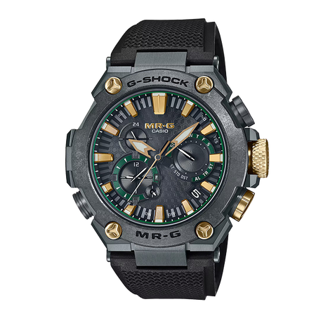 卡西欧手表 G-SHOCK MR-G系列 山形工厂高端生产线 人造蓝宝石玻璃镜面 防水防震六局电波太阳能动力MRG-B2000