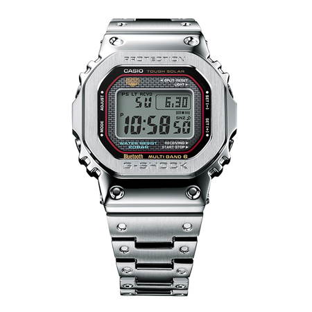 卡西欧手表 G-SHOCK 【新品】【全新配色】全金属 潮流独特感 防震防水六局电波太阳能动力运动男表GMW-B5000D-1CPRN