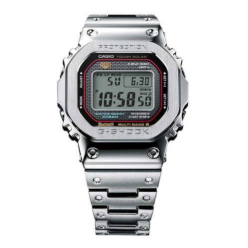 卡西欧手表 G-SHOCK  【新品】【全新配色】全金属 潮流独特感 防震防水六局电波太阳能动力运动男表GMW-B5000D-1CPRN