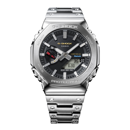 卡西欧手表 G-SHOCK 【新品】【全新配色】全金属 潮流独特感 防震防水太阳能动力运动男表GM-B2100SD-1CPRN