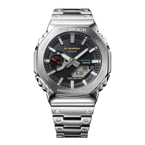 卡西欧手表 G-SHOCK  【新品】【全新配色】全金属 潮流独特感 防震防水太阳能动力运动男表GM-B2100SD-1CPRN